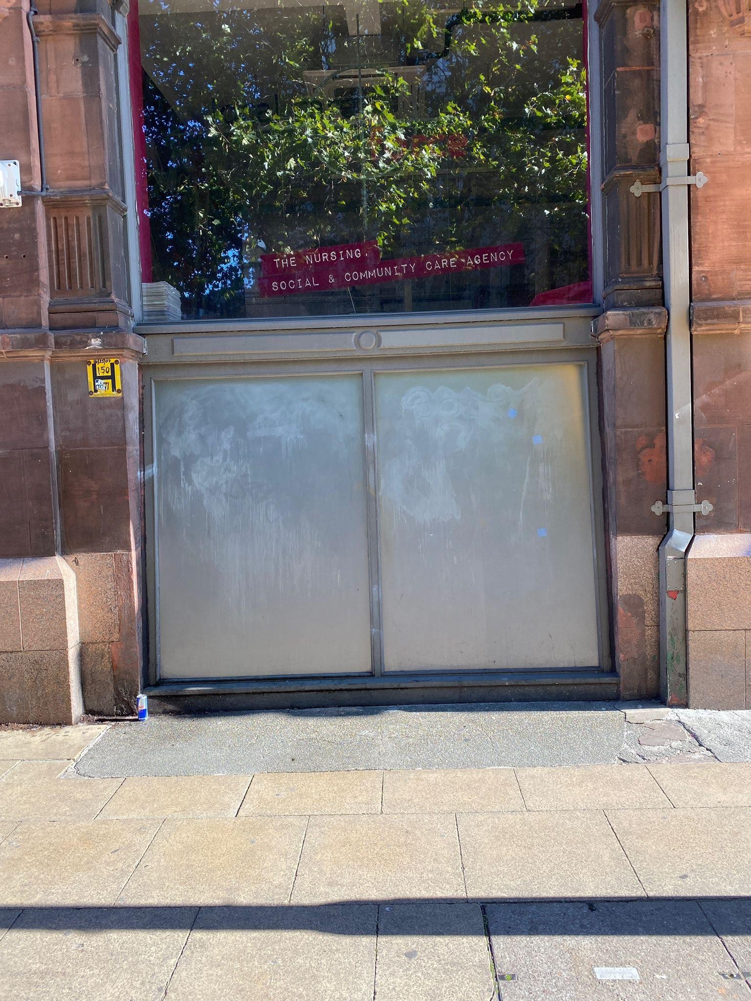 Paint stain removal from pavement